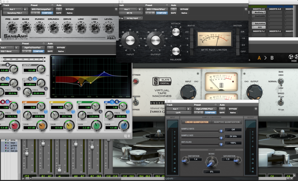 Bass Distortion plugin shot for It Came Out Of The Swamp
